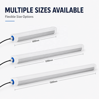 Lampu LED Tri-Proof Custom 40W 120cm IP65 Sudut Pancaran 120 Derajat Garansi 5 Tahun untuk Garasi Gudang Kedap Uap CRI80 3000-6000K