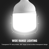 Ampoule LED en forme de T E27 B22 5W-60W pour supermarché moderne, avec CRI 80 et durée de vie de 50 000 heures, vente en gros
