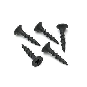 Vis autoperceuses à tête fraisée Phillips noires M4x16 pour cloisons sèches, acier au carbone de qualité A - Product Image 4