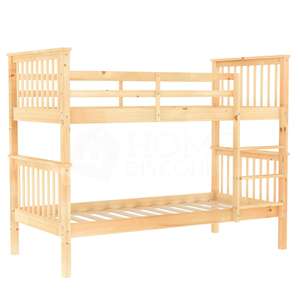 Litera de madera de pino doble para niños, cama barata de fábrica china - Product Image 3
