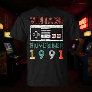 Camiseta vintage de cumpleaños de noviembre de 1991, regalo del 29.º aniversario para hombres y mujeres - Product Image 3