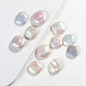 ลูกปัดเงินบาร็อคบดละเอียดสำหรับทำเครื่องประดับขายส่ง ลูกปัดน้ำจืดธรรมชาติสีขาว แสงสว่าง รูปทรงไม่สม่ำเสมอ - Product Image 3