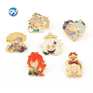 Broche de la Serie de Anime <span class=keywords><strong>Genshin</strong></span> <span class=keywords><strong>Impact</strong></span>, Insignia de Metal de Dibujos Animados, Pin de Moda en Oferta, Accesorios - Product Image 5