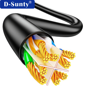 Cable Ethernet de Red de Alta Velocidad para Interiores, Cat6 UTP, PVC Redondo, Cobre, 24AWG 26AWG 28AWG, 305m, Suministro de Fábrica, 0.5-100m - Product Image 1