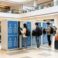 Casier à bagages intelligent en acier Xinju, paiement par carte de crédit, espèces et pièces de monnaie, armoire de rangement en libre-service 24h/24