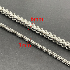 Bijoux à chaîne positive et négative en acier inoxydable collier à faire soi-même bracelet sac personnalité de la mode commerce extérieur transfrontalier - Product Image 4