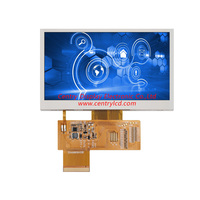 Layar LCD suhu ultra lebar 4.3 inci mendukung pengembangan FPC/pelat penutup/lampu latar dan IC IC Drive lainnya