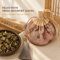 Sachet d'aromathérapie chinois à l'armoise pour la moxibustion, avec pochette parfumée aux herbes, pour la décoration de salon, placard, chevet, bureau et coffrets cadeaux