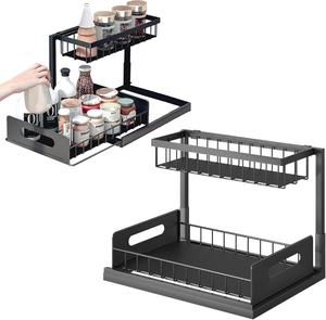 Kitchen <strong>Under</strong> <strong>Sink</strong> <strong>Storage</strong> <strong>Bathroom</strong> <strong>Under</strong> Sliding Cabinet Basket Organizer 2 Tier <strong>Under</strong> <strong>Sink</strong> Organizers and <strong>Storage</strong> - Product Image 1