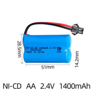 Paquete <span class=keywords><strong>de</strong></span> batería <span class=keywords><strong>de</strong></span> níquel <span class=keywords><strong>cadmio</strong></span> 2,4 V 1400mAh Paquete <span class=keywords><strong>de</strong></span> batería recargable Tamaño AA <span class=keywords><strong>para</strong></span> batería <span class=keywords><strong>de</strong></span> coche <span class=keywords><strong>de</strong></span> control remoto - Product Image 3