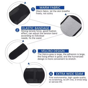 FSPG Adjustable Self-heating <strong>Magnetic</strong> Therapy Belt <strong>Waist</strong> Trimmer <strong>Magnetic</strong> Tourmaline Lumbar Support Back Brace - Product Image 5