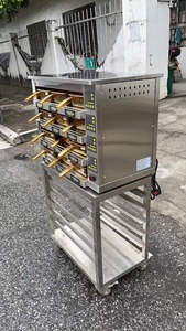 Chauffe-Plats <span class=keywords><strong>Professionnel</strong></span> Électrique Commercial Shineho en Acier Inoxydable pour Burgers/Poulet Frit, 1/2/3 Niveaux, 2/4/9 Plateaux, Idéal pour la Restauration Rapide - Product Image 2