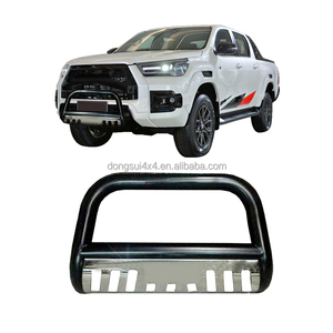 Parachoques delanteros <span class=keywords><strong>de</strong></span> coche resistentes <span class=keywords><strong>de</strong></span> nuevo diseño, barra <span class=keywords><strong>de</strong></span> toro <span class=keywords><strong>de</strong></span> acero para Lc200 Toyota Nissan Ford Jeep Toyota Hilux F150 Isuzu Hiace Mitsubishi - Product Image 3