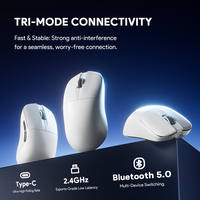 Ratón Inalámbrico para Juegos FURYCUBE G3, Sensor PAW3311, Batería de 600 mAh, Ligero, Ergonómico, RGB, para Computadora Portátil y PC