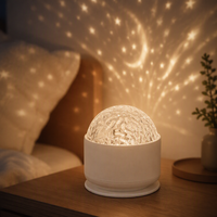 Projecteur LED 16 couleurs effet aurore, design moderne à ondulations d'eau pour chambre à coucher, idéal pour décorations de Noël, fêtes et festivals, veilleuse