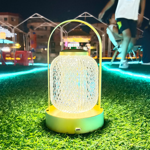 Lampada da Tavolo LED Ricaricabile 5V a Lunga Durata, Portatile per Casa/Esterno, Controllo Touch, Design Moderno per Bar e Mercati Notturni - Product Image 3
