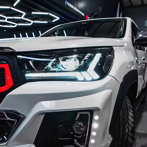 Faros Delanteros LED para Hilux Revo <span class=keywords><strong>Vigo</strong></span> 2015-2021, Actualización de Faros Delanteros de Doble Haz, Luces Traseras Dinámicas, Gran Oferta, Nuevo, 6500k - Product Image 6