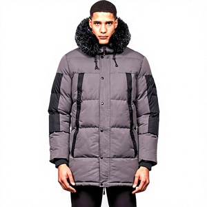 Chaqueta de Invierno para Hombre, Parka con Capucha, Abrigo Acolchado, Corte Regular, Ropa de Abrigo para Exteriores - Product Image 4
