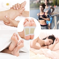 Coussinets pour pieds détoxifiants Patch pour pieds détox Vinaigre de bambou naturel pur et poudre de gingembre Coussinets adhésifs pour pieds pour le soulagement de la douleur et du stress