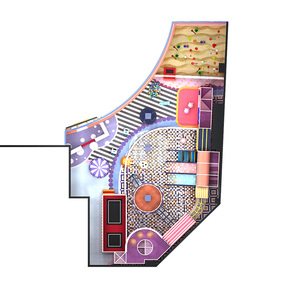 Aire de jeux souple pour enfants sur le thème du pays des rêves, personnalisée, grande scène commerciale - Product Image 3