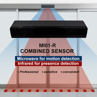 Capteur infrarouge et micro-ondes haute sensibilité Doortec MI01R 24V pour portes coulissantes automatiques