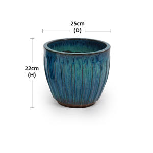 Service ODM de pots en céramique sur mesure, avec trous de drainage respirants, pot de luxe - Product Image 2
