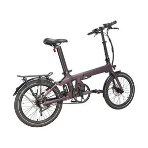 TopRideX 20 pouces en fibre de carbone pliant E-Bike 250W entraînement par courroie à entraînement moyen avec amortisseur pneumatique arrière pour le style de vie urbain - Product Image 4