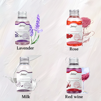 OEM/ODM 500ml mousse liquide longue durée parfum de vin rouge soulagement relaxant bain huiles essentielles pour le corps bain moussant trempage au sel