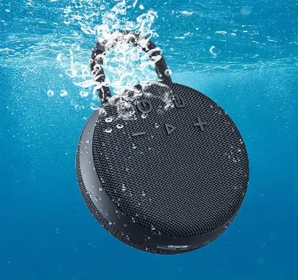 Haut-parleur de douche à dent bleue sans fil de haute qualité, mini haut-parleur à dent bleue étanche à l'eau avec ventouse