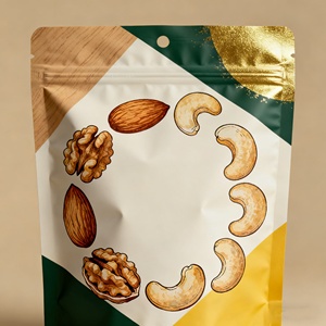 Sachet debout en EVA et PE imprimé en gravure, résistant à l'humidité, avec fermeture éclair thermoscellable pour l'emballage alimentaire - Product Image 4