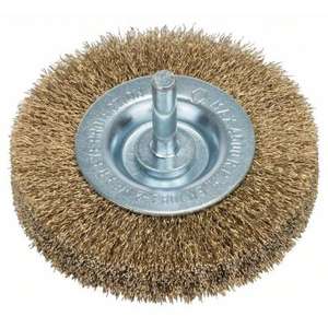 BOSCH - 2609256519 Brosse coupelle pour forets avec fil ondulé laiton ø 75mm - EAN 3165140389389 ABRASIVES - Product Image 1