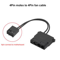 Kabel Adaptor Angitu Motherboard 3Pin 4Pin untuk Kipas Power Supply 4Pin Molex/IDE Port Kipas 4Pin IDE ke 3Pin/4Pin CPU Fan