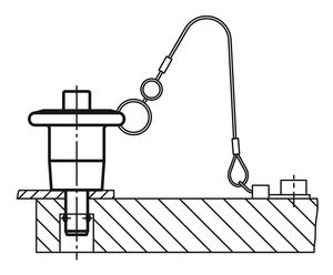 Goupille de verrouillage à bille en acier inoxydable K0641 avec poignée champignon, goupille de positionnement à dégagement rapide, fixateur de quincaillerie industrielle - Product Image 2