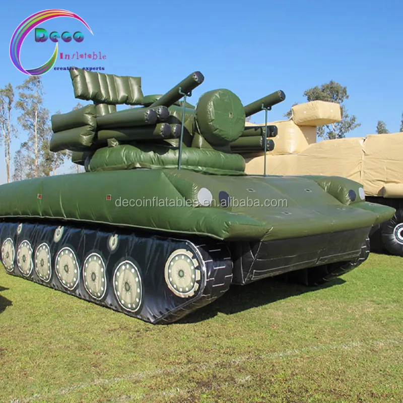 Подгонянный гигантский надувной Военный танк для рекламы