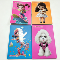 Cuaderno Personalizado con Diseño de Dibujos Animados, 210x290mm, Cubierta de 350gsm, 180 Hojas, Encuadernación Cosida, para Estudiantes, Escuela y Oficina