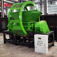 Machine de recyclage textile Broyeur de recyclage du cuir Broyeur à double arbre pour déchets et articles