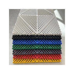 Azulejos de piso entrelazados de PP de diseño moderno de alta resistencia para sala de exposición de automóviles, garaje, lavado de autos, capacidad de modelo - Product Image 1