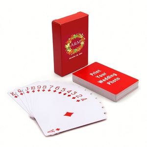 Customised Poker Favors Gifts Guest Bulk Personalized <b>Playing</b> <b>Cards</b> Paper for Wedding - Product Image 1