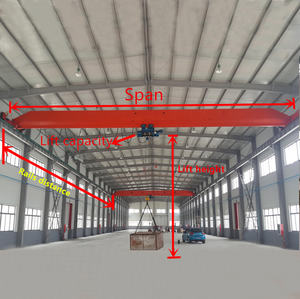 Polipasto de Cable Metálico y Grúa Eléctrica Monoviga Aérea con Riel y Viga de Soporte - Product Image 2