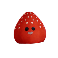 Fraise gonflable mignonne de dessin animé, accessoire gonflable doux en forme de fruit rouge pour les fêtes d'anniversaire des enfants, décorations de baby shower
