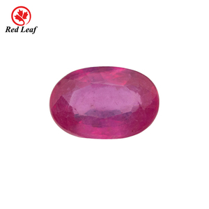 Rubini Naturali Redleaf Sfusi Taglio Ovale a Fondo Piatto Colore Rosa - Product Image 1