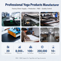 Tapis de yoga en PU imprimé en couleur, antidérapant, professionnel, pour salles de sport, vente en gros, fabricant, fournisseur en vrac