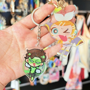 Charm Custom Printed Plastic Charms Clear Epoxy Acrylic Keychain Custom Bulk Wholesale Cute Key Chain Acrylic