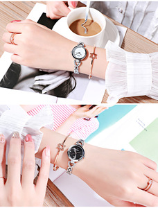 Nouvelle montre à quartz élégante pour étudiantes, montre tendance pour femmes avec un petit cadran et des accents de diamants raffinés - Product Image 5