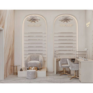 Luxury Salon Interior Design Custom <b>LED</b> <b>Mirror</b> Display Shelving | High Quality Durable Eco-Friendly Turnkey Salon Fit-Out - Product Image 5