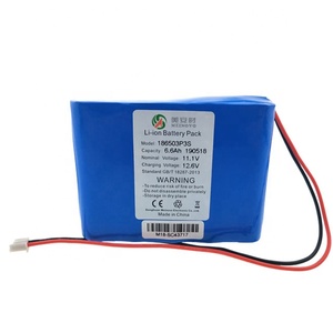 Pabrik disesuaikan 18650 isi ulang 3S3P 11.1V 6.6Ah Li Ion baterai dapat disesuaikan silinder Lithium Ion baterai - Product Image 2