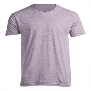 T-shirt unisexe à col rond, couleur unie, manches courtes, coupe classique, 100% coton tricoté, respirant, décontracté, toutes saisons - Product Image 3