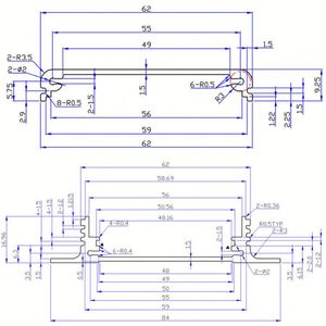 Caja de Control de Energía de Aleación de Aluminio EBM, Caja Electrónica con Protección IP54, Carcasa Dividida Personalizada para PCB - Product Image 4