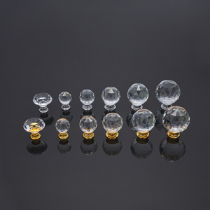 Crystal Shiny Diamond Shape <strong>Drawer</strong> <strong>Knob</strong> Gold <strong>Silver</strong> <strong>Drawer</strong> <strong>Knob</strong> - Product Image 1