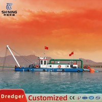 Draga de succión a chorro con motor diésel CY JSD500, 36 m de longitud, bomba de 16 pulgadas, capacidad de 4000 m³ para limpieza de embalses